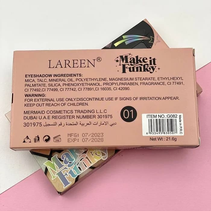 پالت سایه 18 رنگ اورجینال Lareen G082 — تصویر ۲