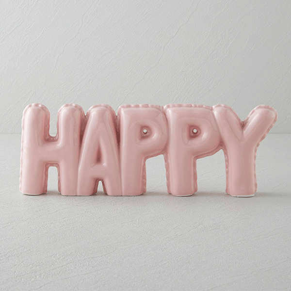 مجسمه دکوری هپی انگلیش هوم مدل Happy Biblo