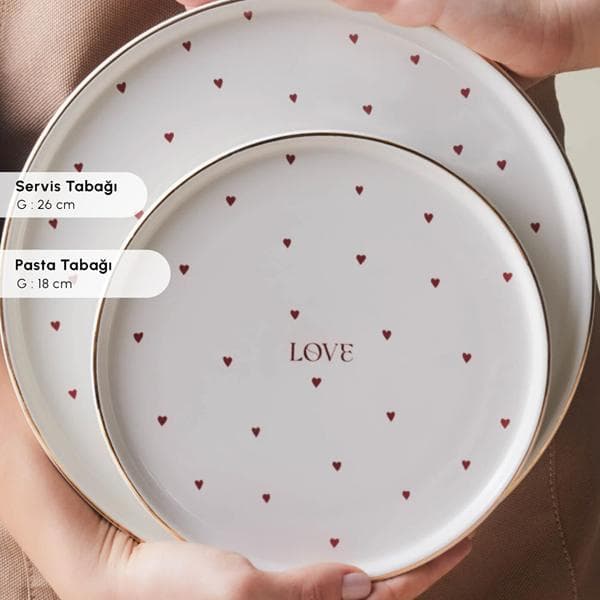 سرویس غذاخوری 2 نفره 8 پارچه کاراجا مدل Love — تصویر ۷