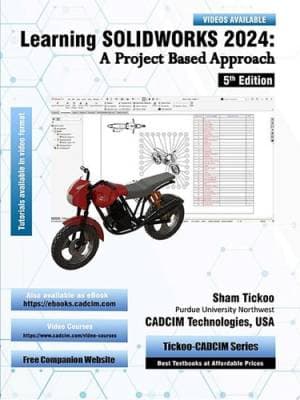 کتاب Learning SOLIDWORKS 2024: A Project Based Approach, 5th Edition