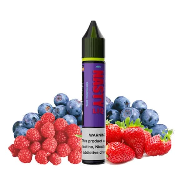 سالت بلوبری تمشک توت فرنگی نستی | NASTY LIQ 108 Blueberry Raspberry Strawberry