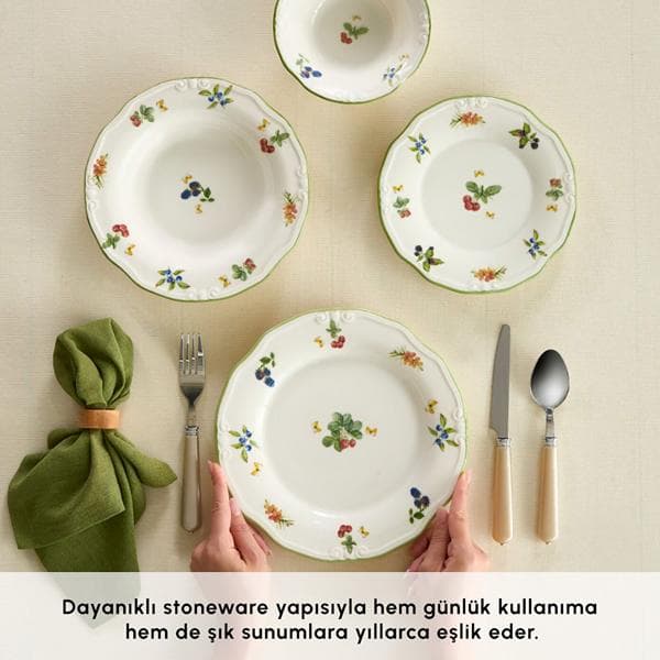 سرویس غذاخوری 6 نفره 24 پارچه کاراجا مدل Majestic — تصویر ۳