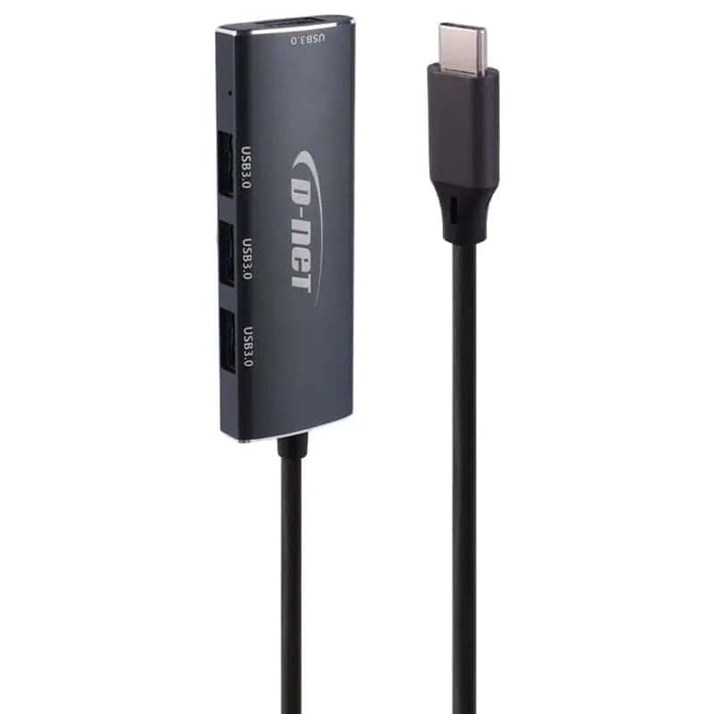 هاب 4 پورت تایپ سی دی نت مدل DT-430 USB3