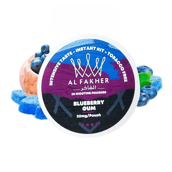 کیسه نیکوتین آدامس بلوبری الفاخر | ALFAKHER Blueberry Gum Bag
