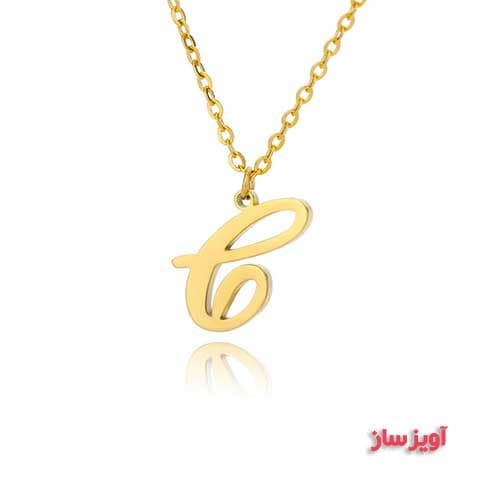 گردنبند حرف انگلیسی C کد 102570 — تصویر ۲