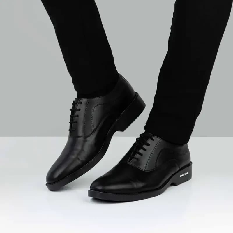 کفش مردانه چرم رسمی و مجلسی مدل ماهور رنگ مشکی و قهوه ای سایز 40 تا 44