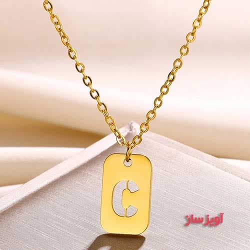 گردنبند حرف انگلیسی C کد 102563