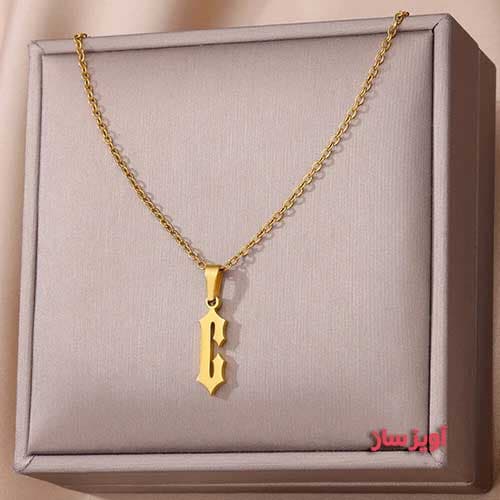 گردنبند حرف انگلیسی C کد 102559