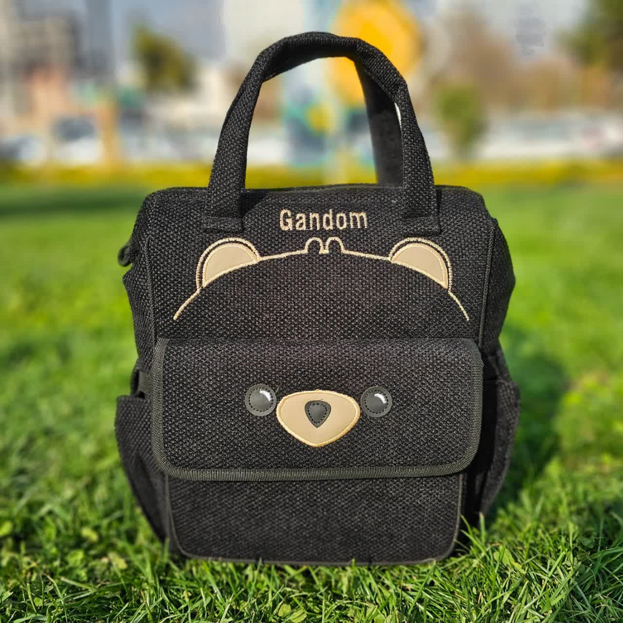 کیف کوله ای مخمل Marco خرس مشکی Gandom