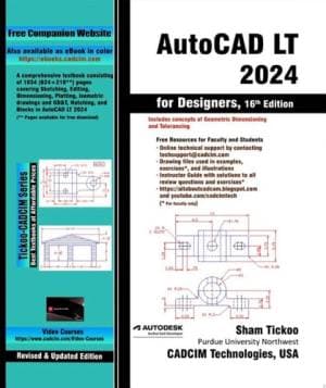 کتاب AutoCAD LT 2024 for Designers, 16th Edition