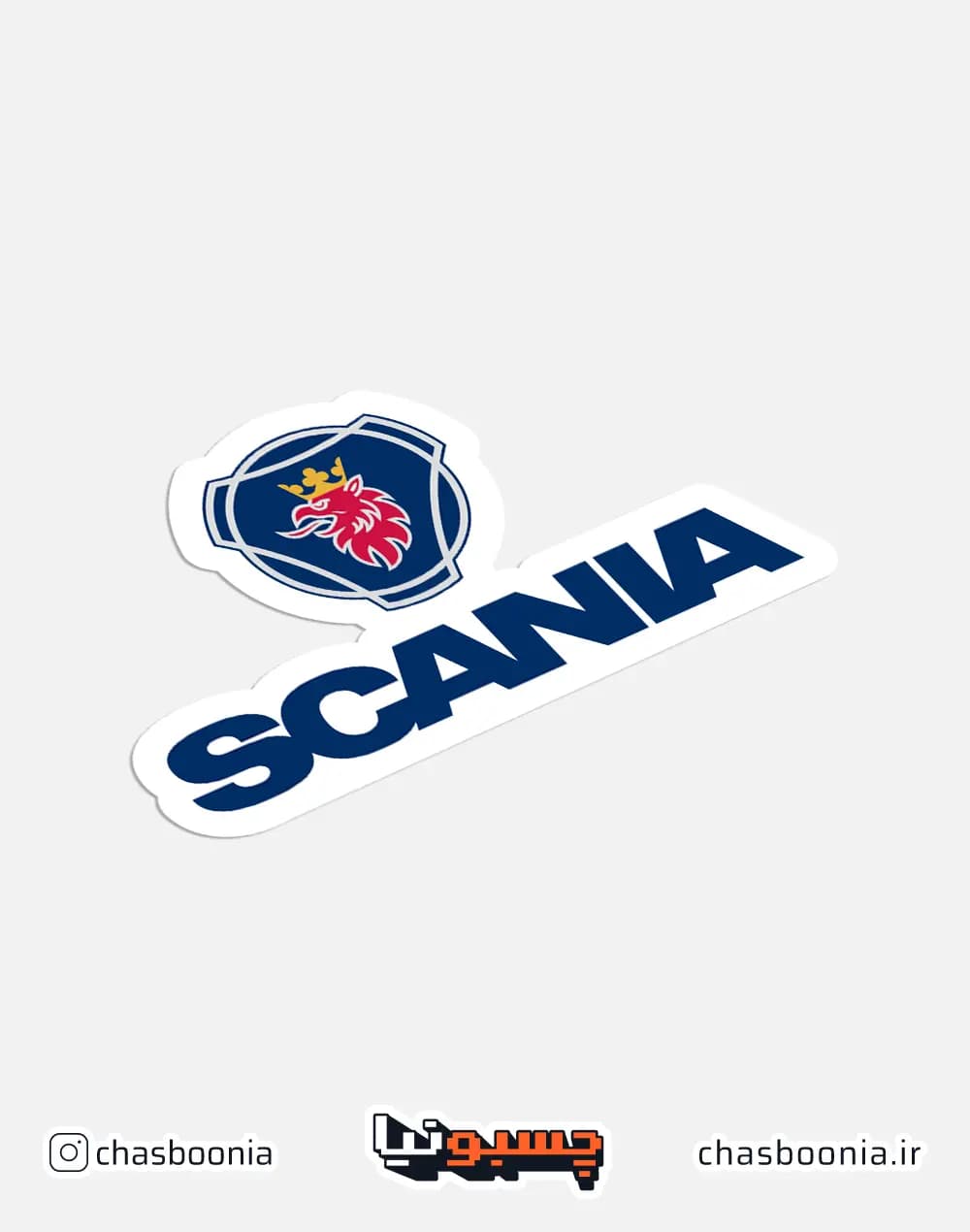 استیکر لوگو اسکانیا (Scania) کد 10021