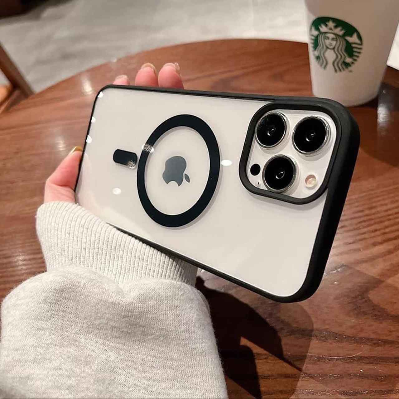 قاب موبایل Magic Safe Clear Case Black برای گوشی های آیفون — تصویر ۲