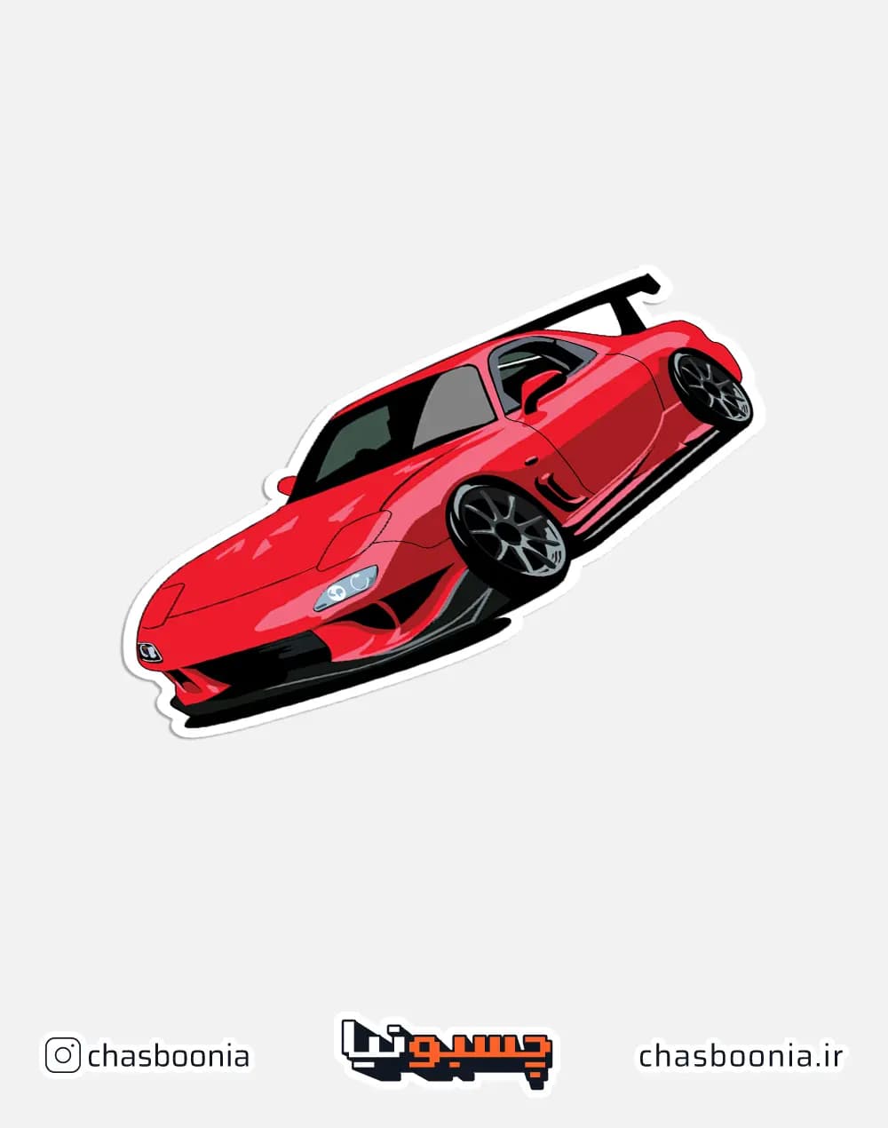 استیکر ماشین مزدا (Mazda RX7 Coupe) کد 16020