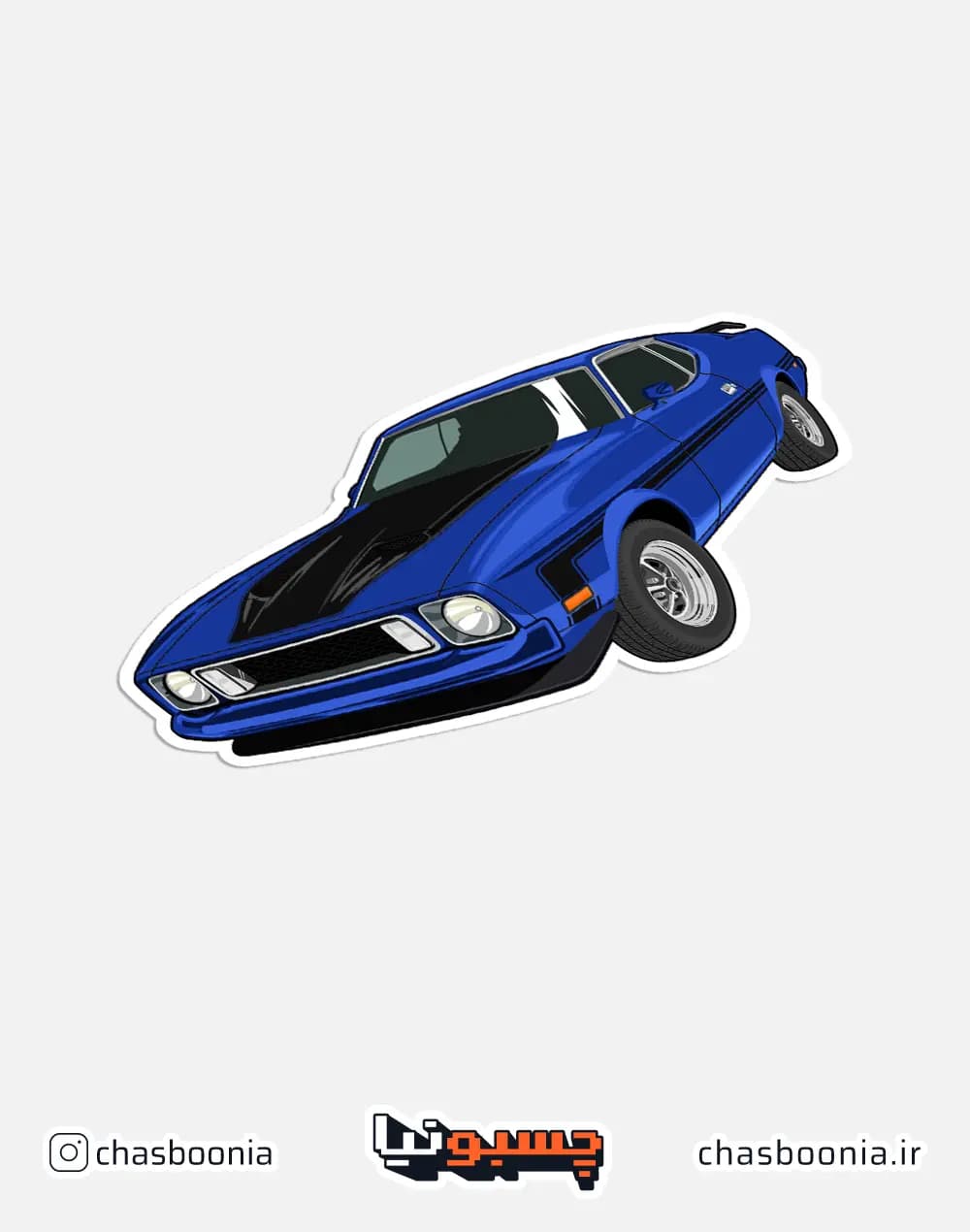 استیکر ماشین فورد موستانگ (Ford Mustang) کد 16017