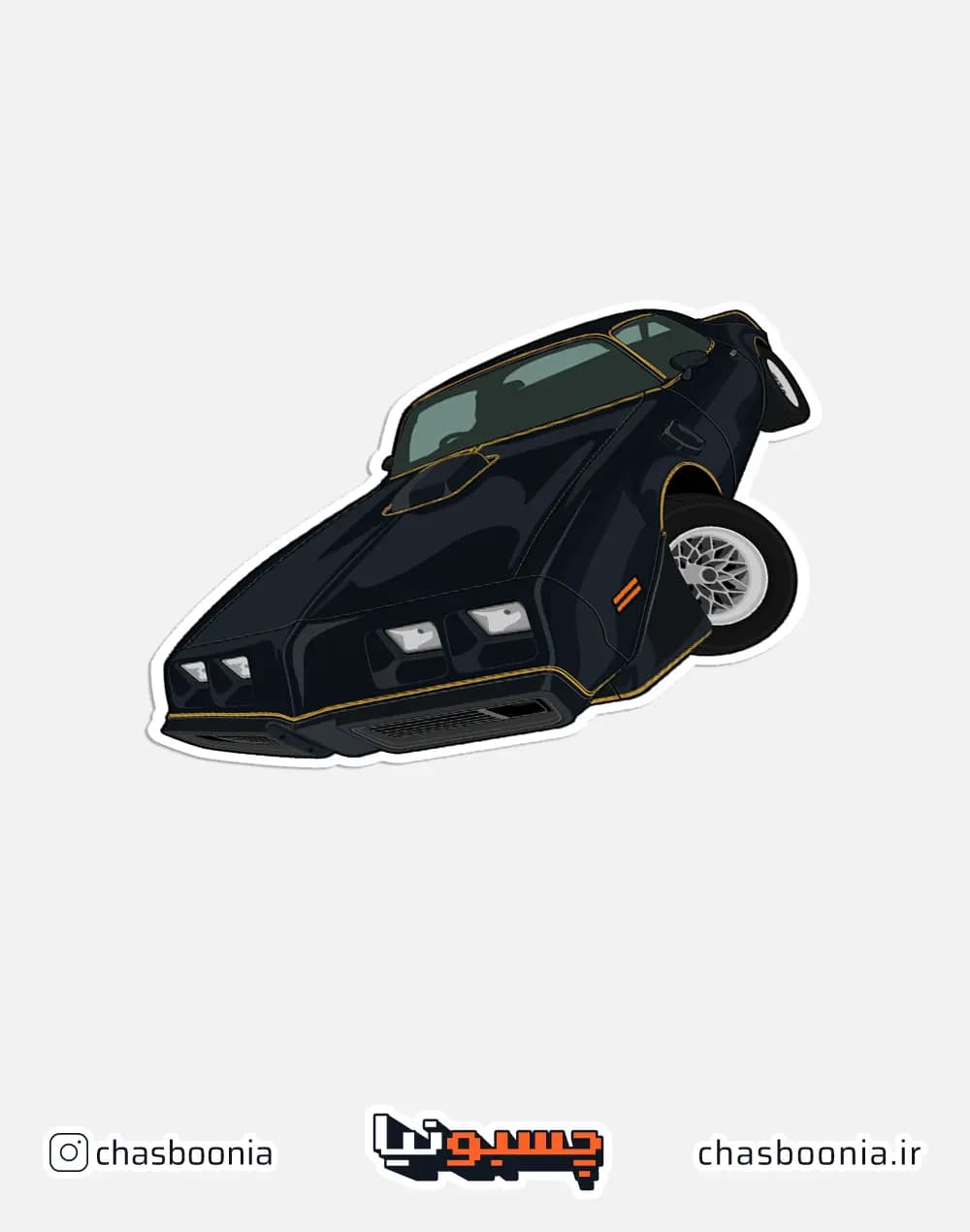 استیکر ماشین پونتیاک ترنس ام (Pontiac Trans Am) کد 16015 — تصویر ۲