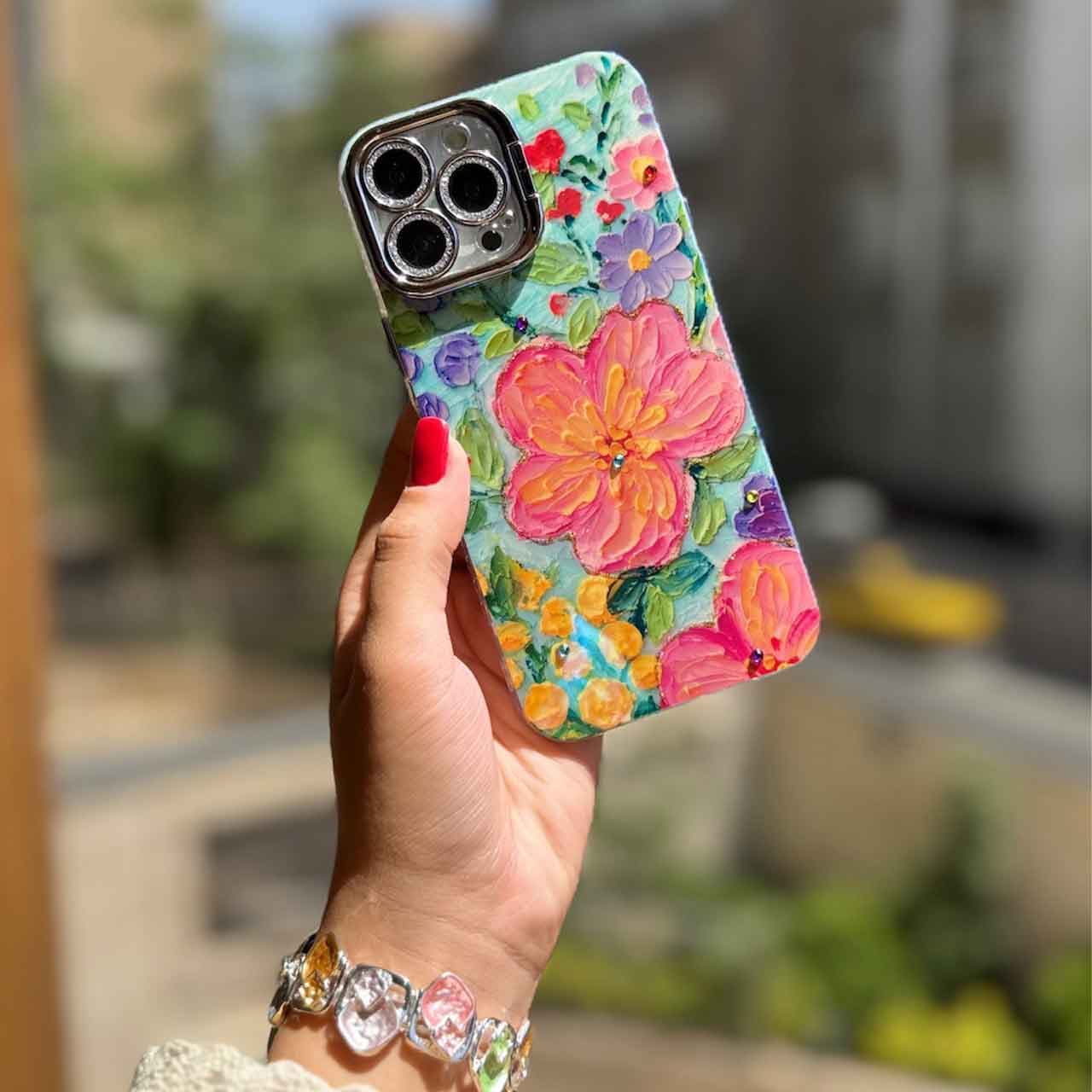 قاب باغ گل لنز استند شو برای گوشی های آیفون — تصویر ۳