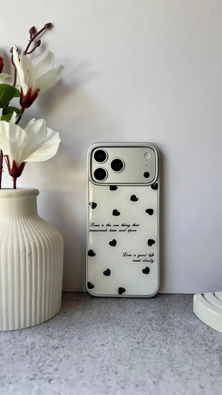 قاب فانتزی طرح قلب سیاه کلاسیک گوشی شیائومی پوکو X3 — تصویر ۲