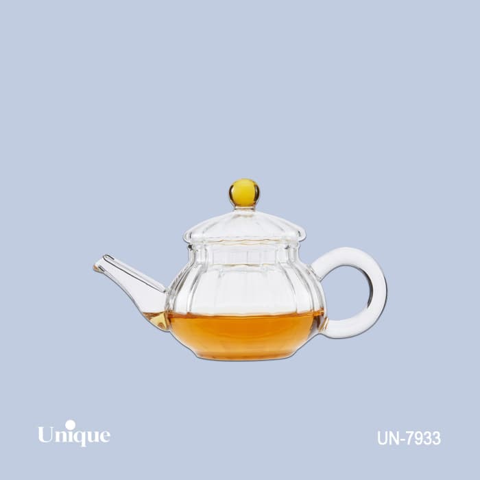 قوری زعفران خطی -درب شیشه ای کد UN-7933