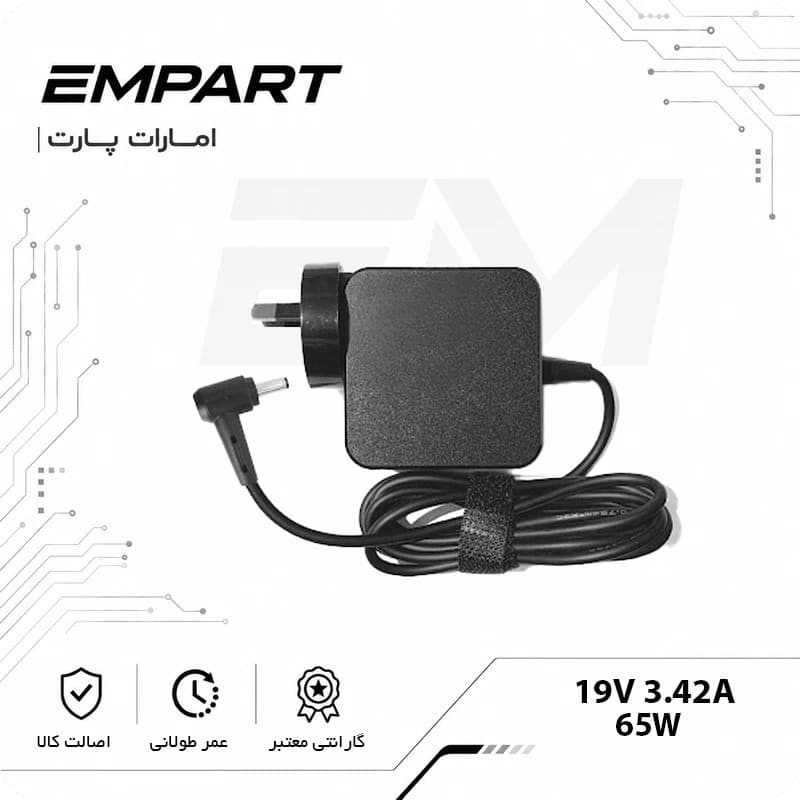 آداپتور لپ تاپ ایسوس ASUS 19V 3.42A اورجینال | 65W | گارانتی 6 ماهه