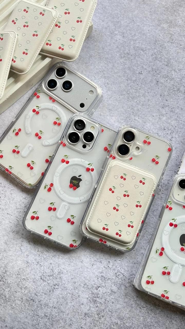 قاب شفاف طرح گیلاس گوشی آیفون 17 پرو — تصویر ۵
