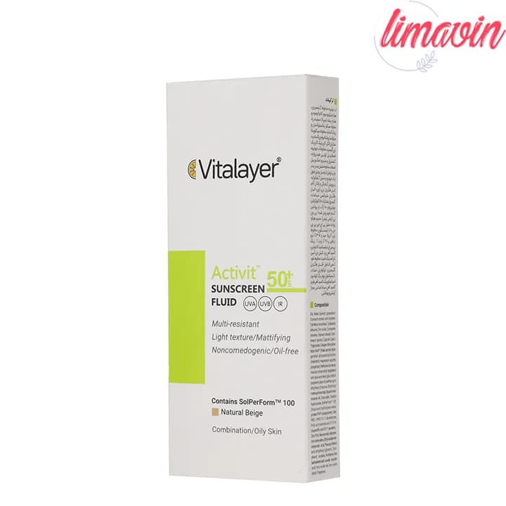 کرم ضد آفتاب رنگی ویتالیر SPF 50 مدل Activit ‌مناسب پوست‌های چرب حجم 50 میلی‌لیتر — تصویر ۶