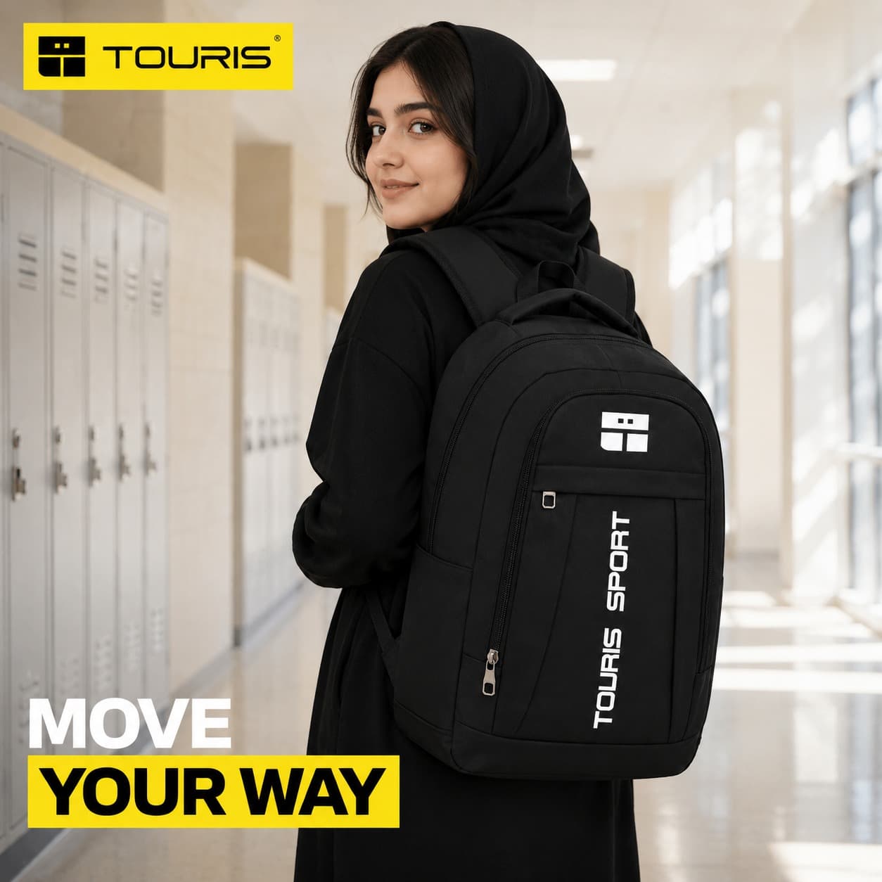 کوله پشتی مدرسه توریث مدل TR-800 به همراه جامدادی — تصویر ۴