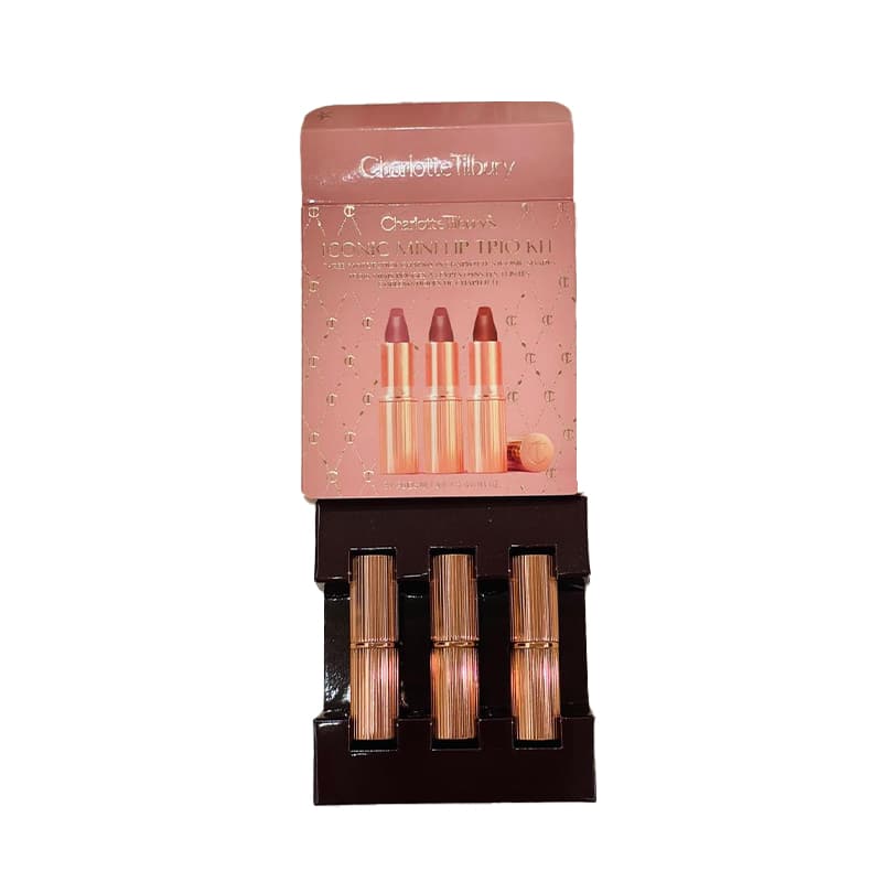 مجموعه رژ لب جامد شارلوت تیلبری مدل iconic mini lip trio بسته 3 عددی — تصویر ۴