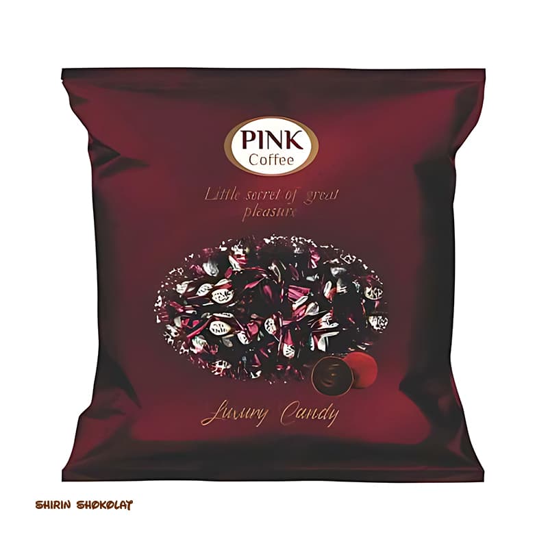 شکلات پذیرایی فله پینک PINK با طعم قهوه پک 250 گرمی — تصویر ۳