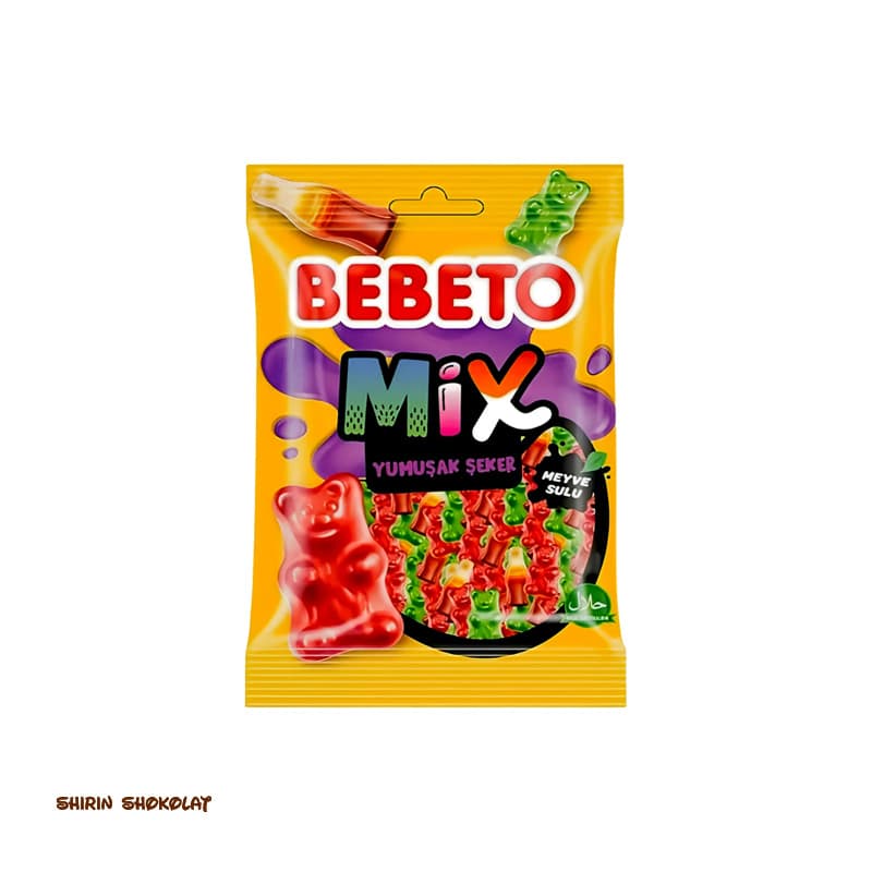 پاستیل ببتو BEBETO مدل میکس 80 گرمی