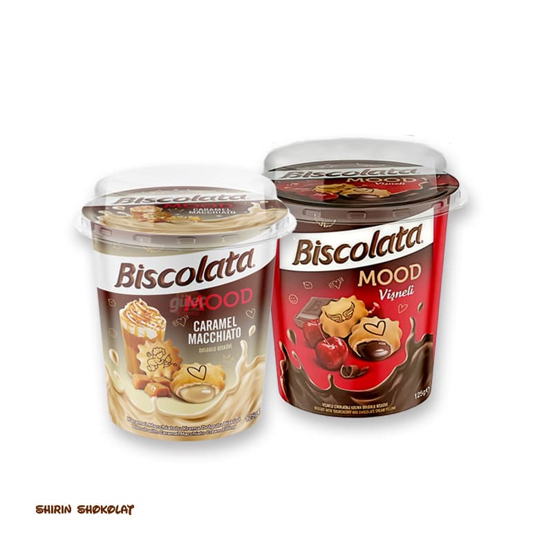 بیسکوئیت شکلاتی لیوانی بیسکولاتا مد Biscolata MOOD وزن 125 گرم