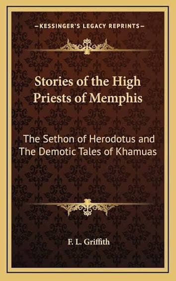 کتاب Stories of the High Priests of Memphis (داستان‌های کاهنان اعظم ممفیس) نسخه انگلیسی PDF
