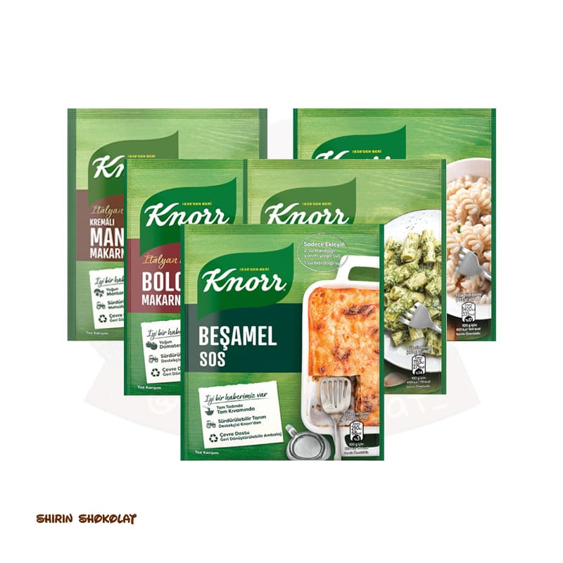 سس ماکارونی کنور Knorr در 5 طعم