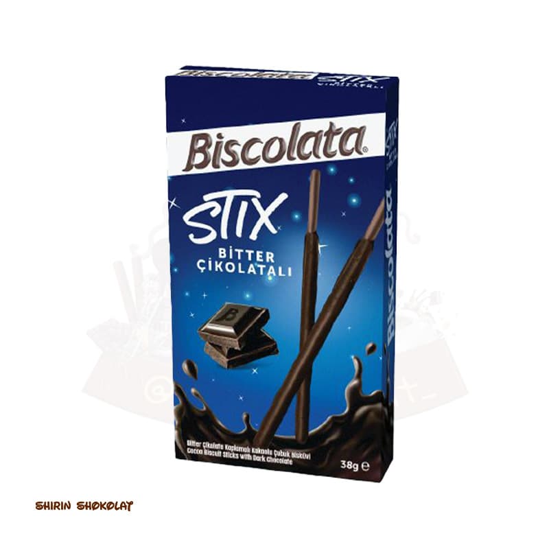بیسکوئیت چوب شکلاتی بیسکولاتا استیکس Biscolata STIX — تصویر ۴
