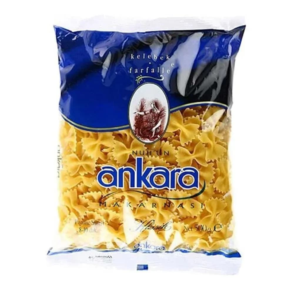 ماکارونی آنکارا مدل kelebek farfalle وزن 500 گرم — تصویر ۲