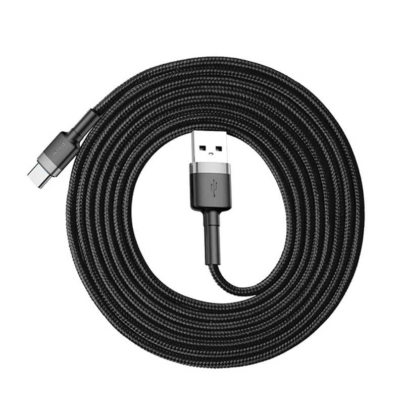 کابل تبدیل USB-A به USB-C بیسوس مدل Cafule طول 2 متر — تصویر ۶