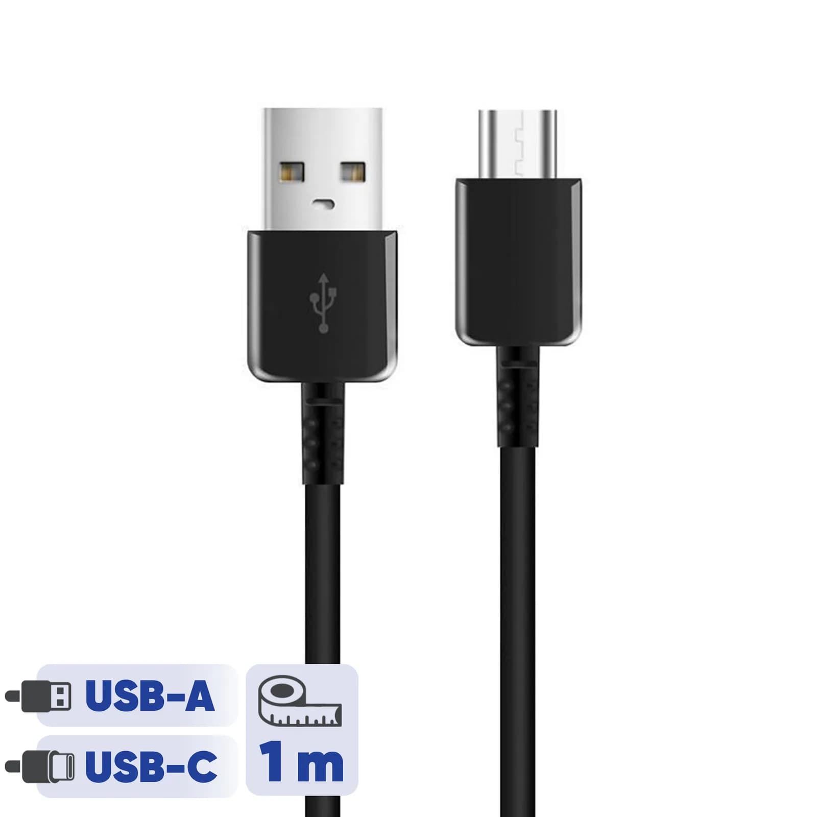 کابل شارژ تبدیل USB به USB-C فست شارژ به طول 1 متر — تصویر ۲