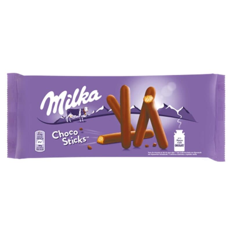 چوب شکلاتی میلکا چوکو استیکس Milka Choco Sticks وزن 112 گرم — تصویر ۲