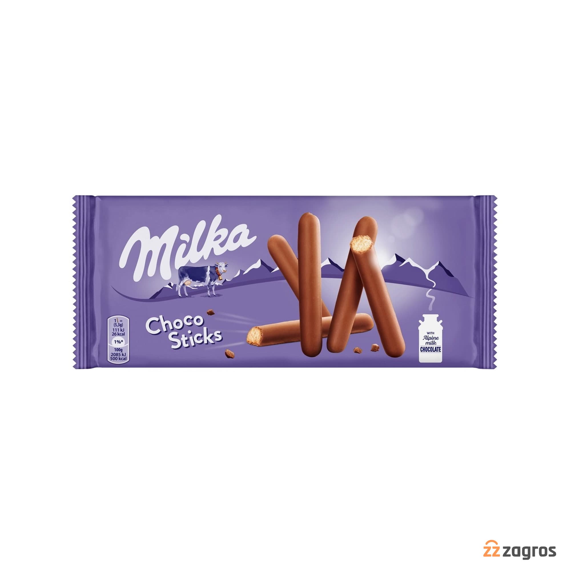 چوب شکلاتی میلکا چوکو استیکس Milka Choco Sticks وزن 112 گرم — تصویر ۳