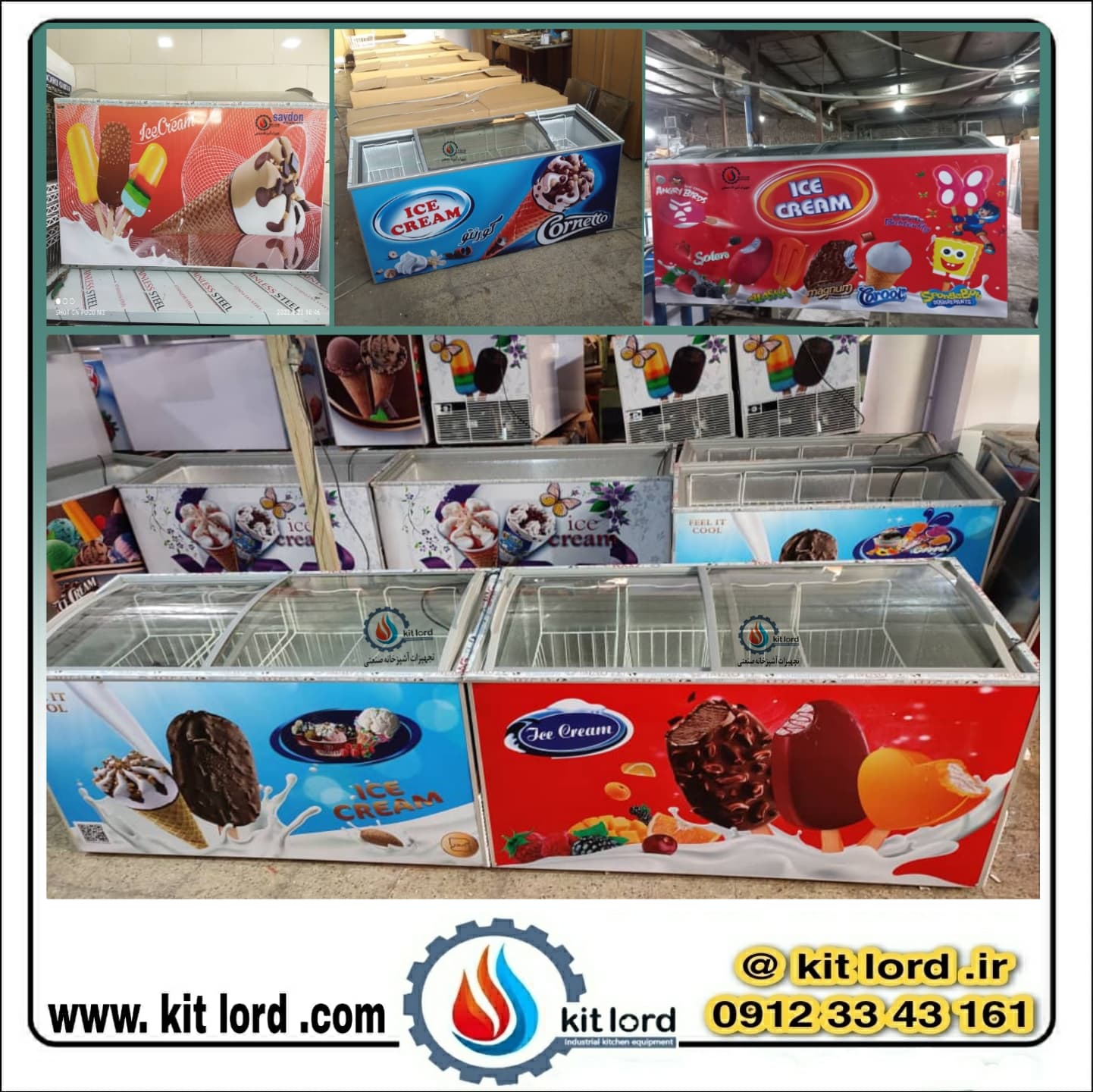 فریزر صندوقی درب شیشه ای ۶۰۰ لیتری — تصویر ۶