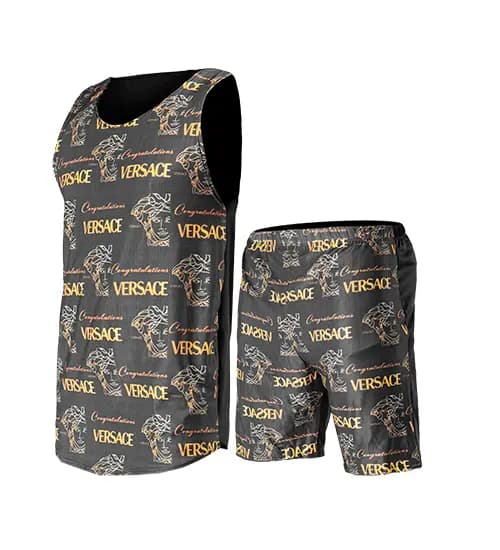ست رکابی و شلوارک مردانه Versace مدل 35473