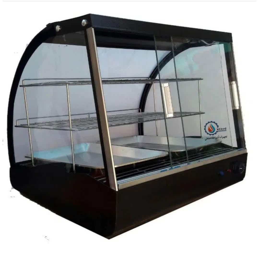 شو کیک گرم کن پیراشکی و سمبوسه رومیزی دو سینی 70 سانت طبقه دار