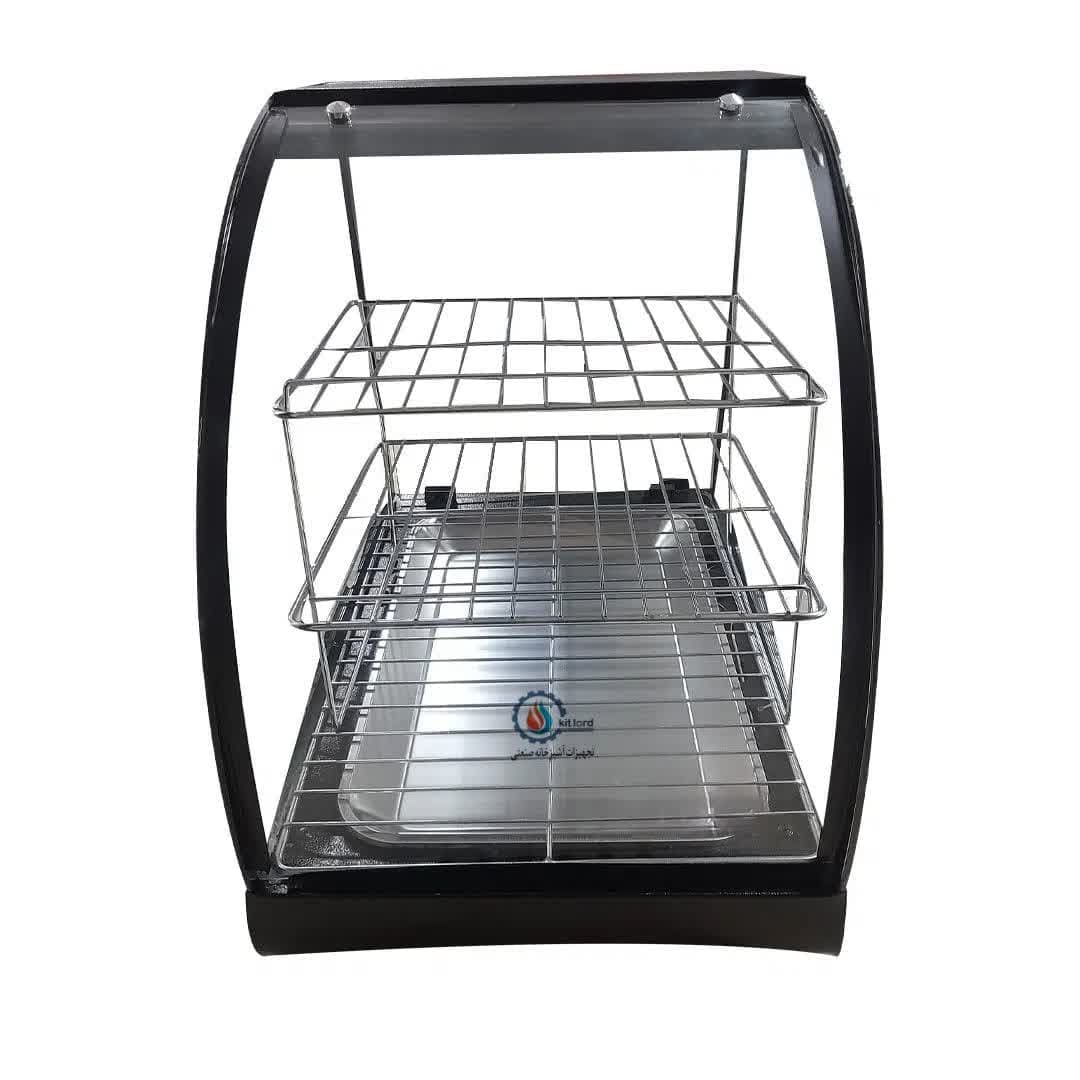 شو کیک گرم کن پیراشکی و سمبوسه رومیزی تک سینی 40 سانت طبقه دار