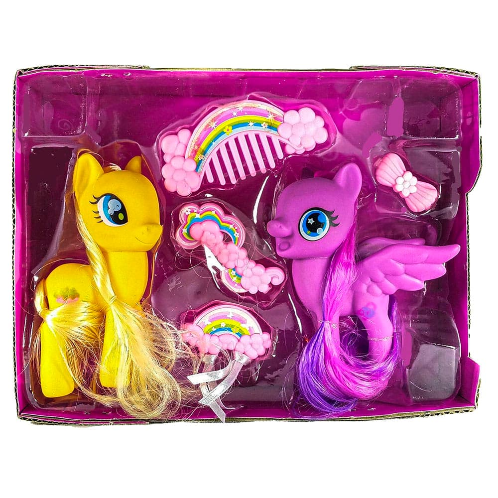 عروسک اسب پونی Pony با لوازم آرایشی