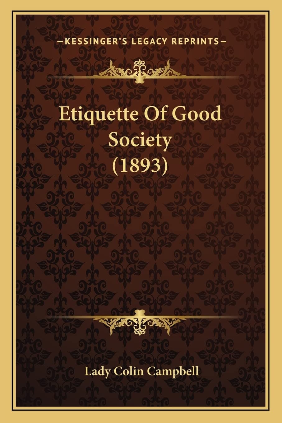 کتاب Etiquette of Good Society (آداب معاشرت در جامعه) نسخه انگلیسی PDF