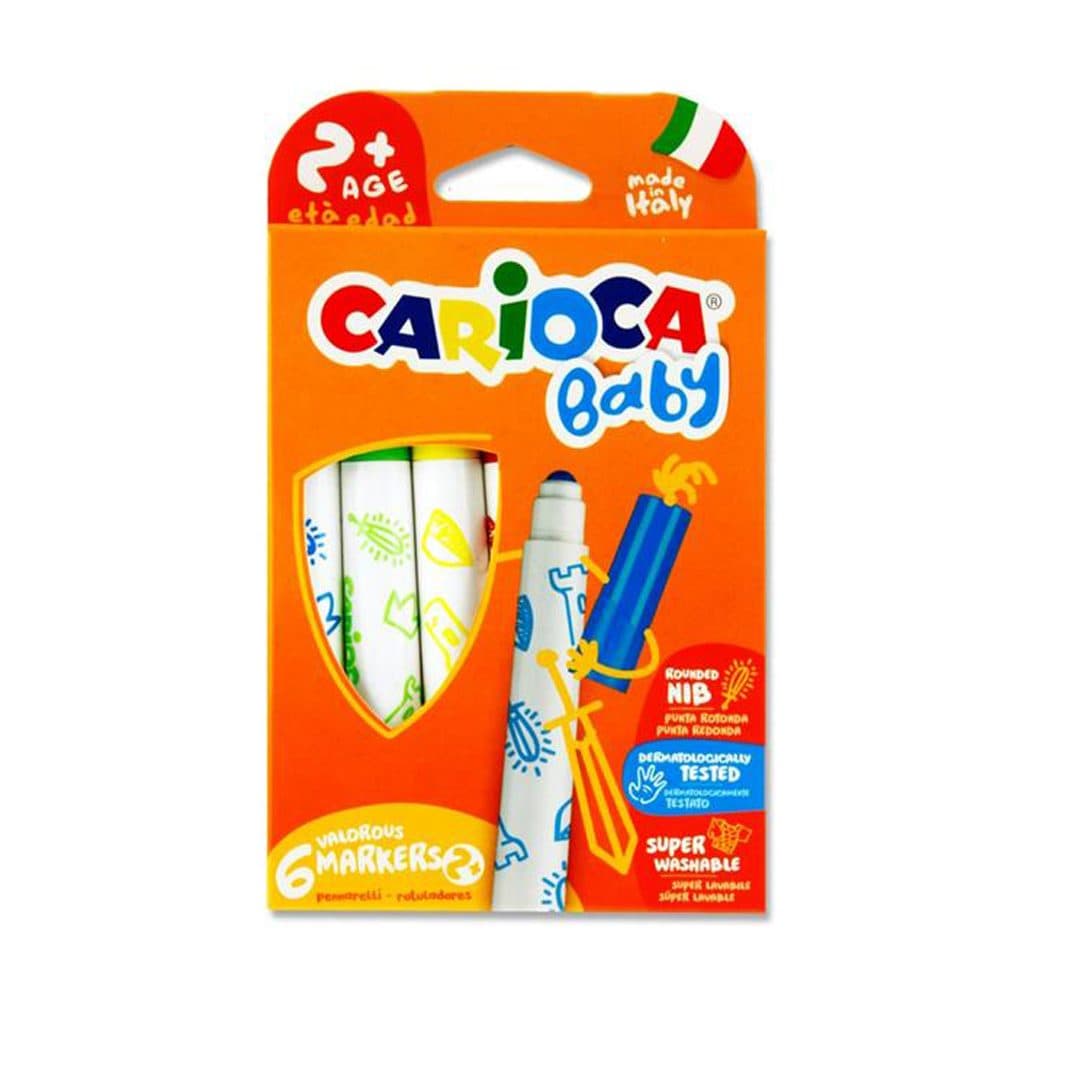 ماژیک 6 رنگ قابل شستشو کودک کاریوکا CARIOCA