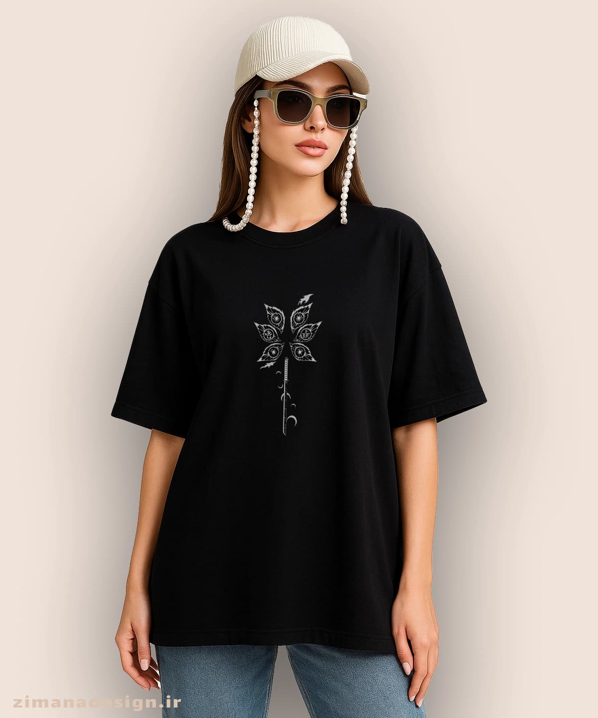 تیشرت لش مردانه و زنانه طرح شیطان کش شخصیت کوکوشیبو کد 968 — تصویر ۷