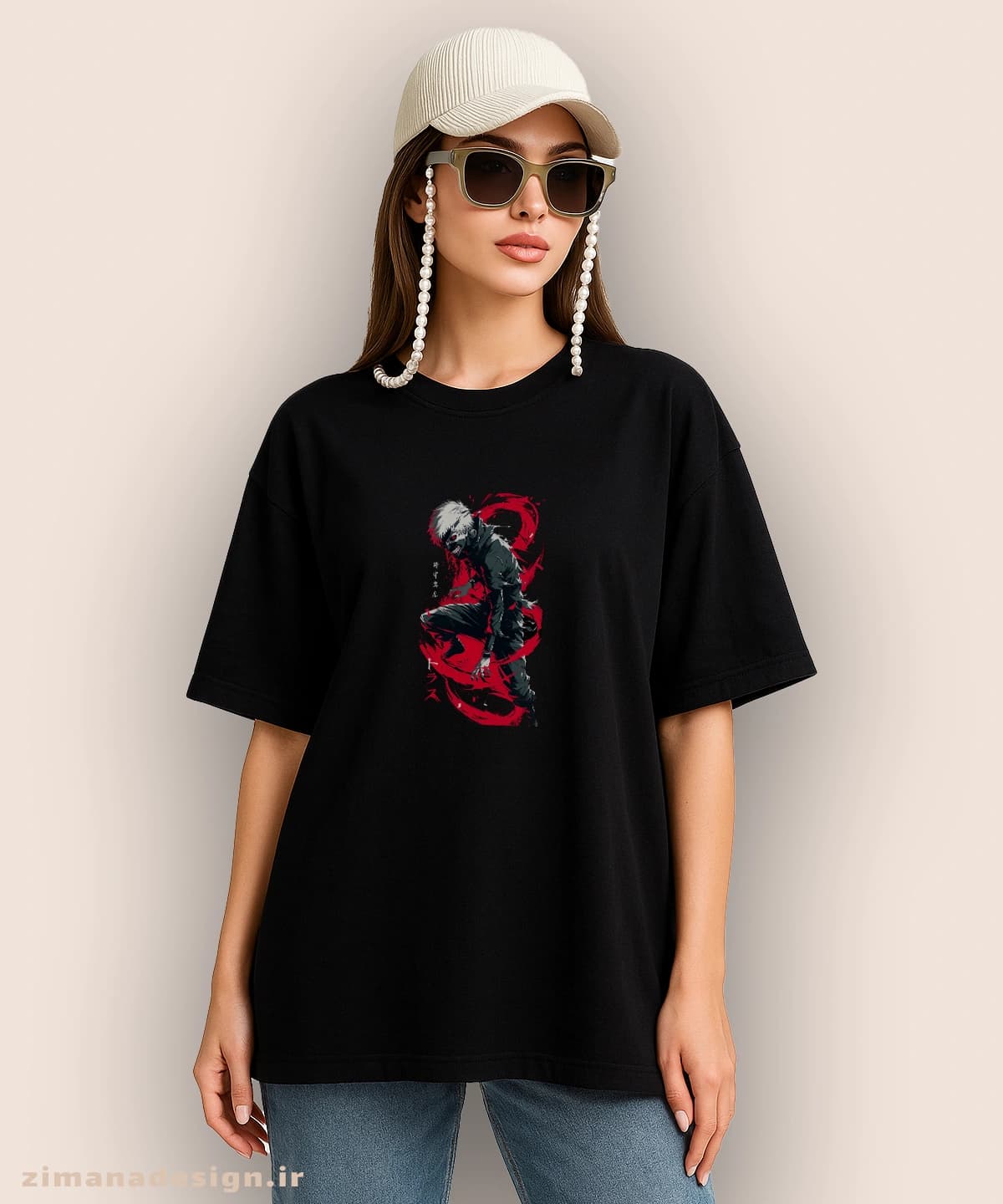 تیشرت لش مردانه و زنانه طرح توکیو غول شخصیت کانکی کد 956 — تصویر ۳