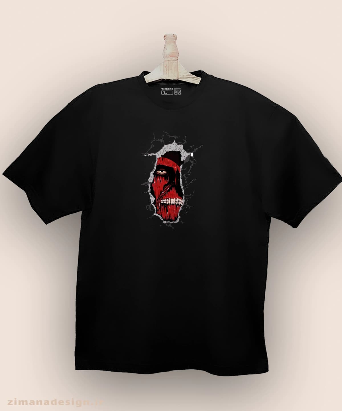 تیشرت لش مردانه و زنانه طرح اتک آن تایتان 927 — تصویر ۵