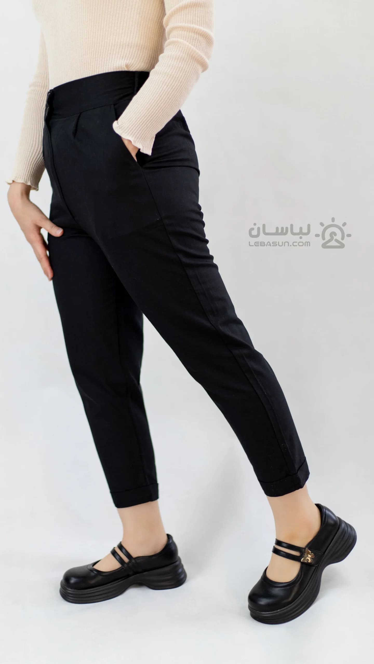 شلوار لینن پاکتی قد 80 — تصویر ۳