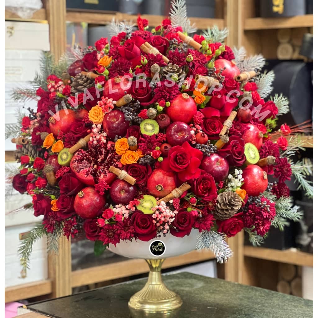 جام گل یلدای رنگین